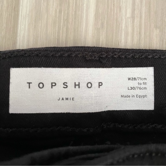 Topshop Jamie Jeans high waisted black jeggings - Picture 5 of 5